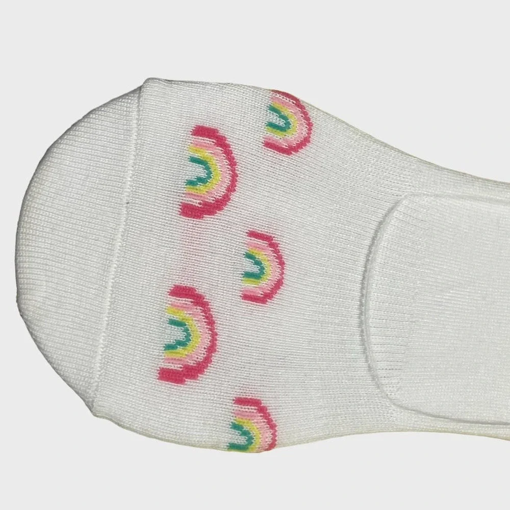Women’s Foot Liners Rainbow Sloth Socks